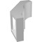 Ekena Millwork 3 1/2-in. W x 6-in. D x 10-in. H Balboa Architectural Grade PVC Knee Brace BRCP035X06X10BOA - alternate 4